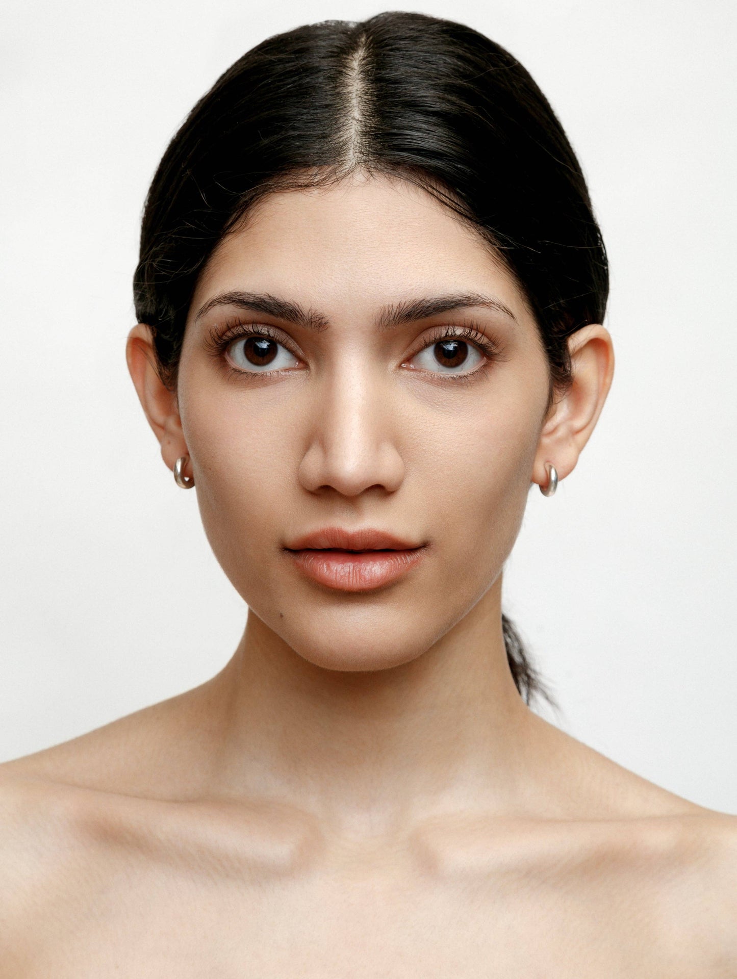 Small Abbie Hoops in Sterling Silver