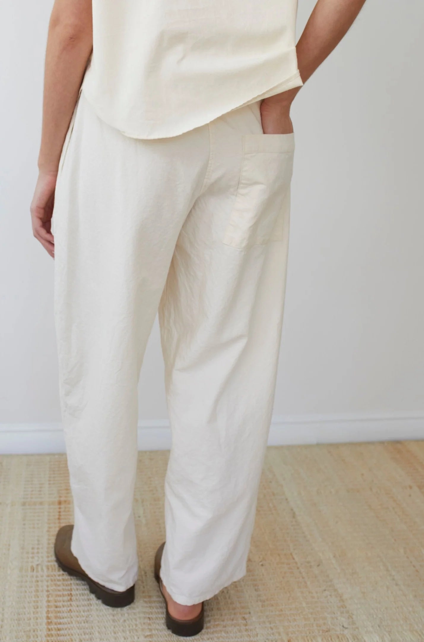 Wide Twill Trouser