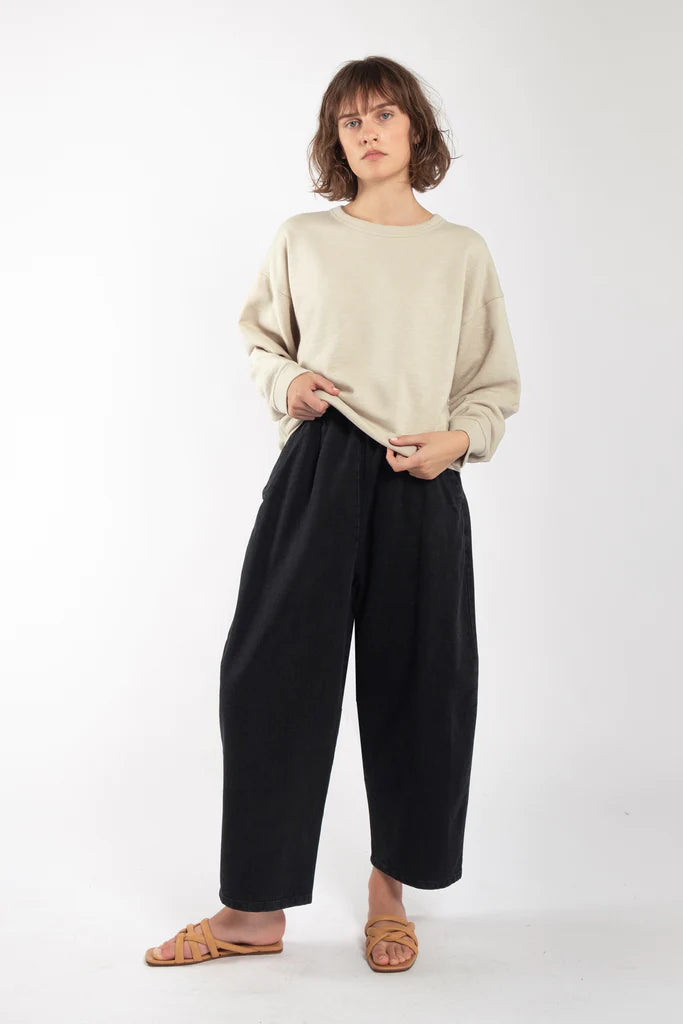 Barrel Pant / Faded Black