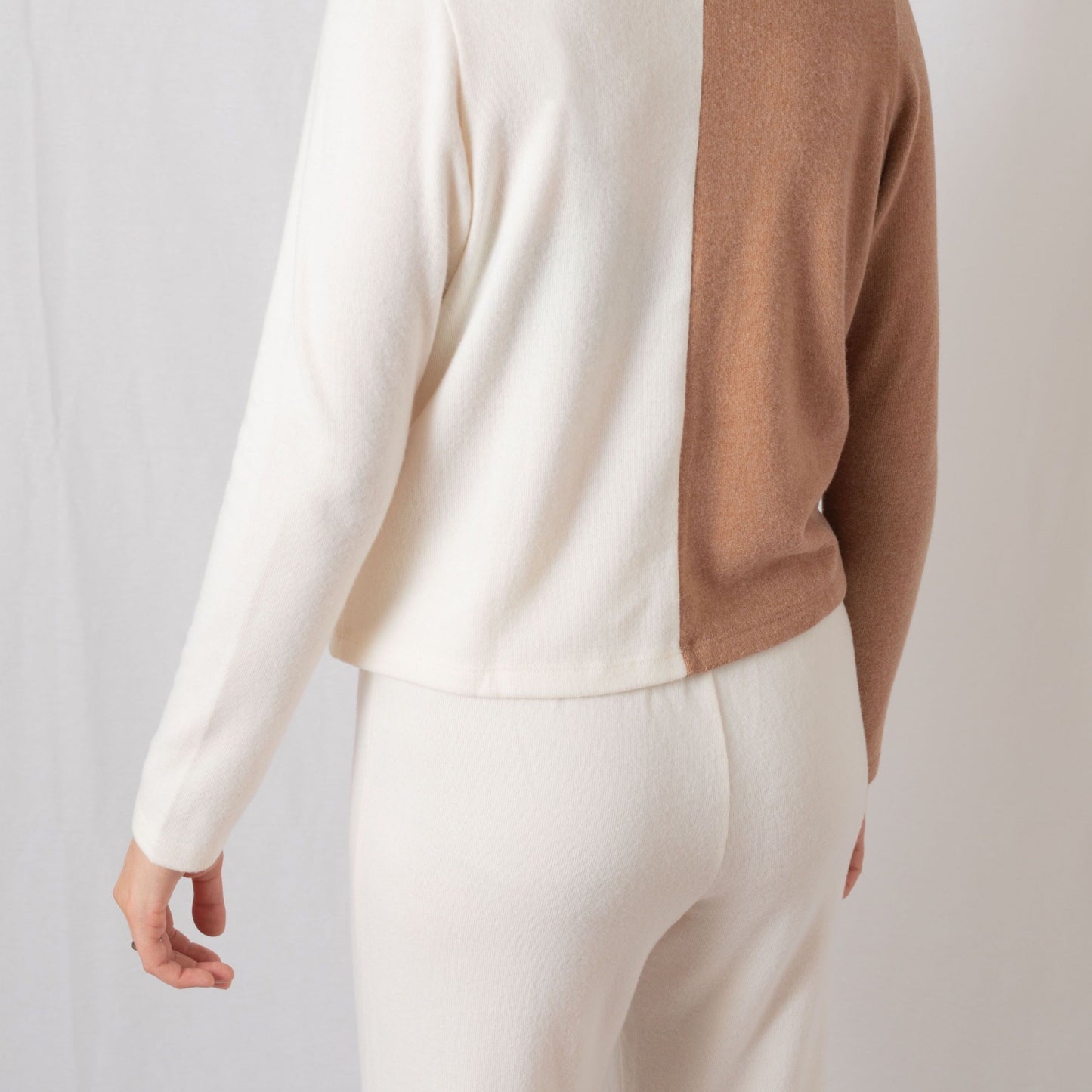 Sweater Wide Leg Pant / Creme