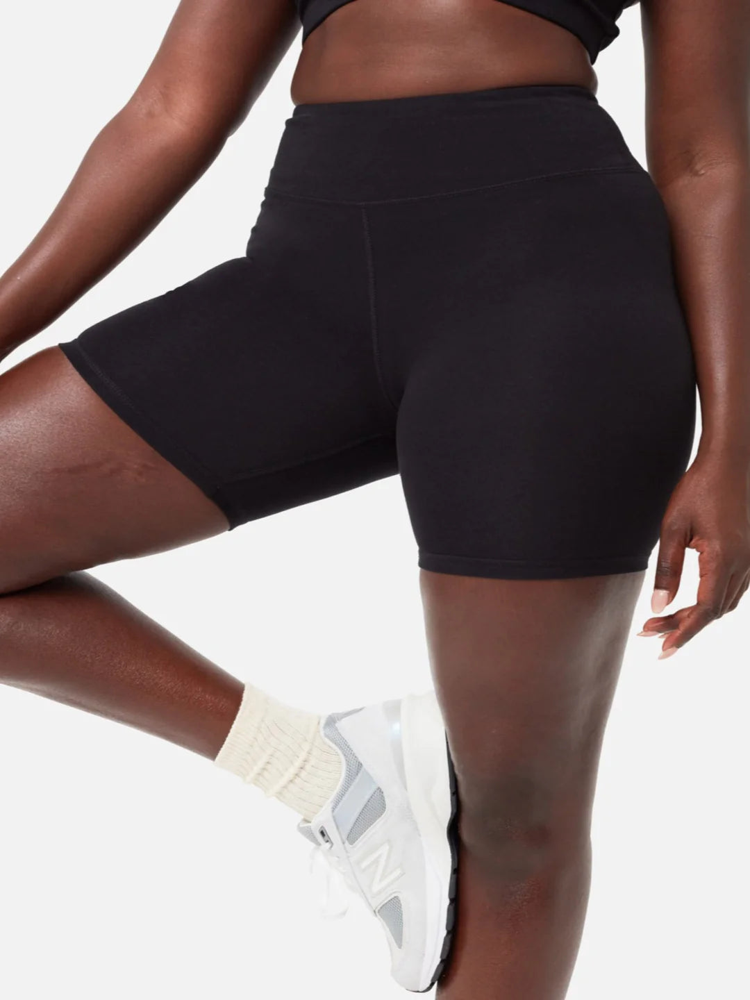 Organic Stretch Biker Short / Black