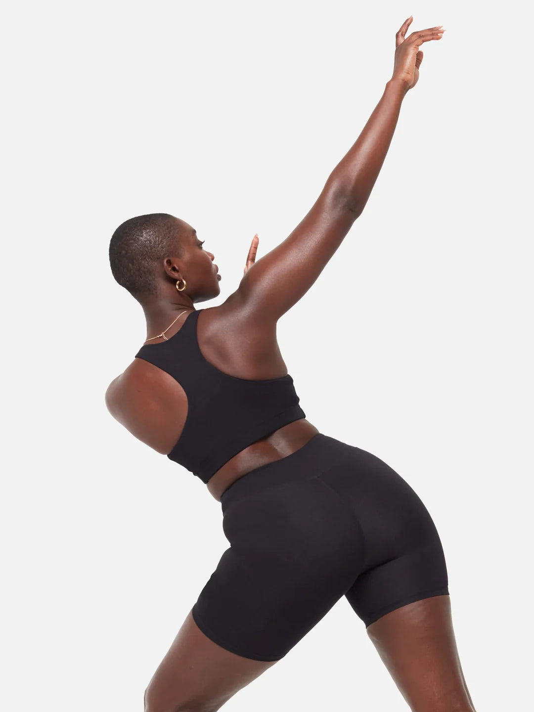 Organic Stretch Biker Short / Black