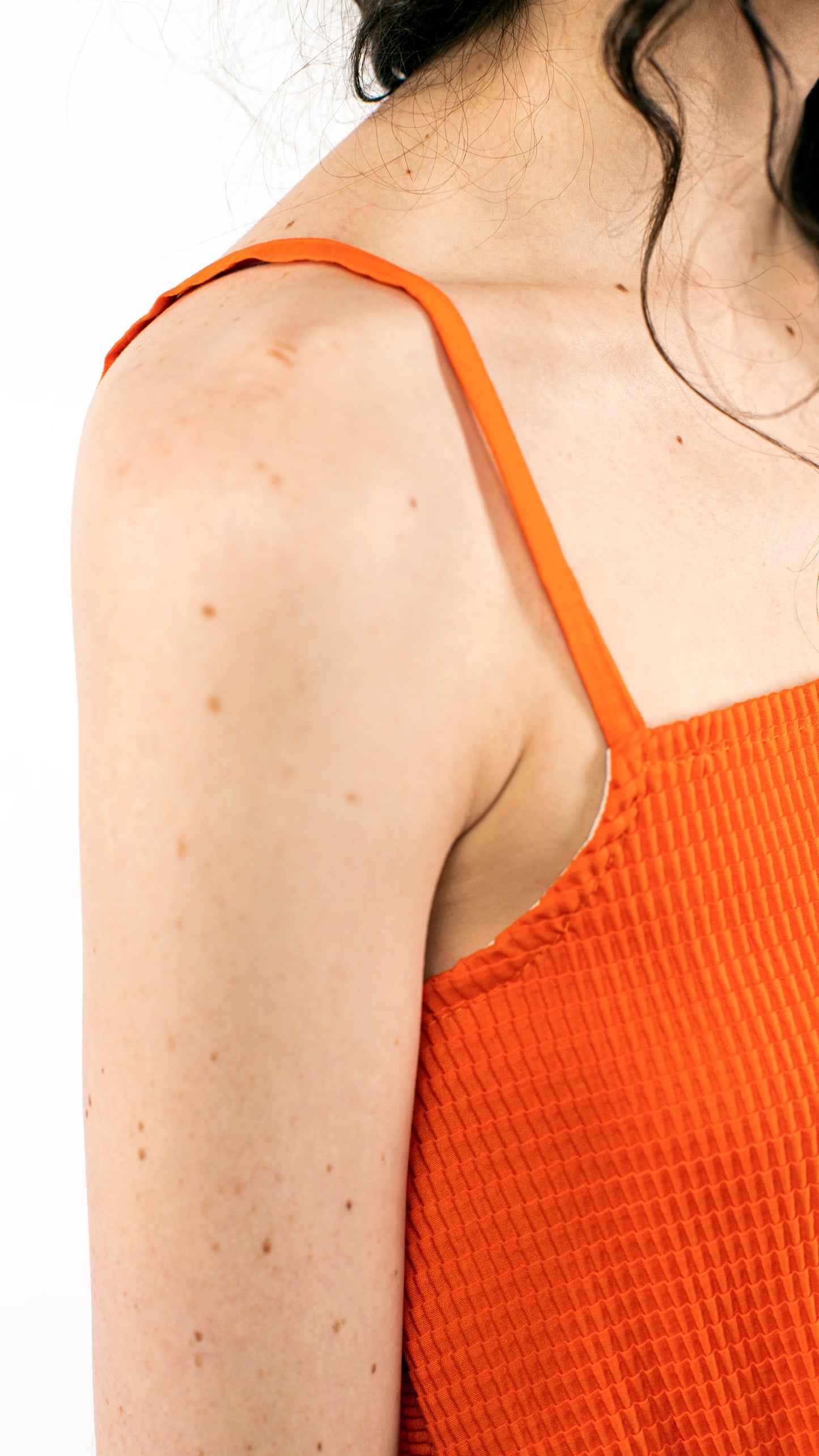 Pleat Singlet / Orange