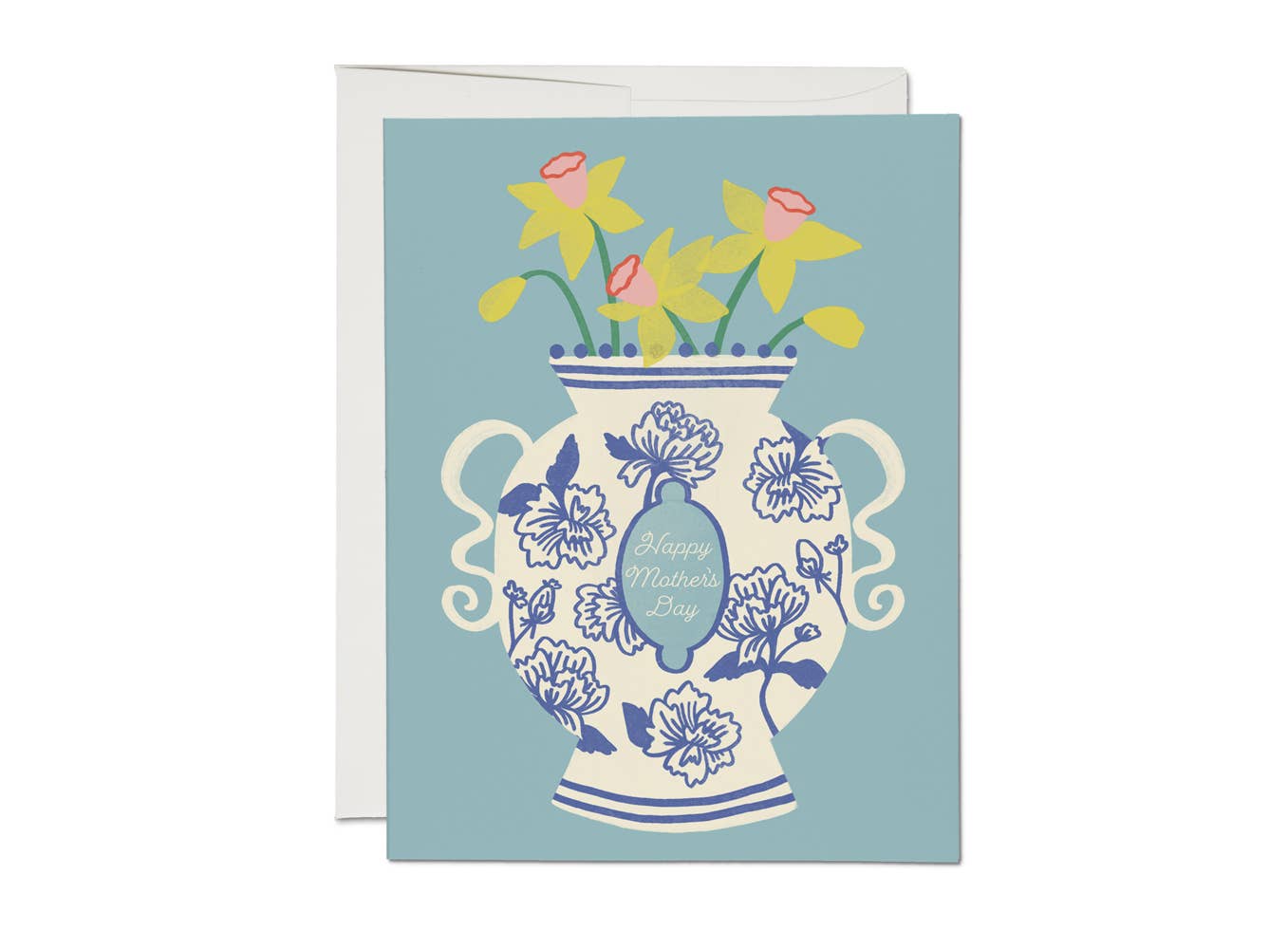 Chinoiserie Vase Mother's Day greeting card