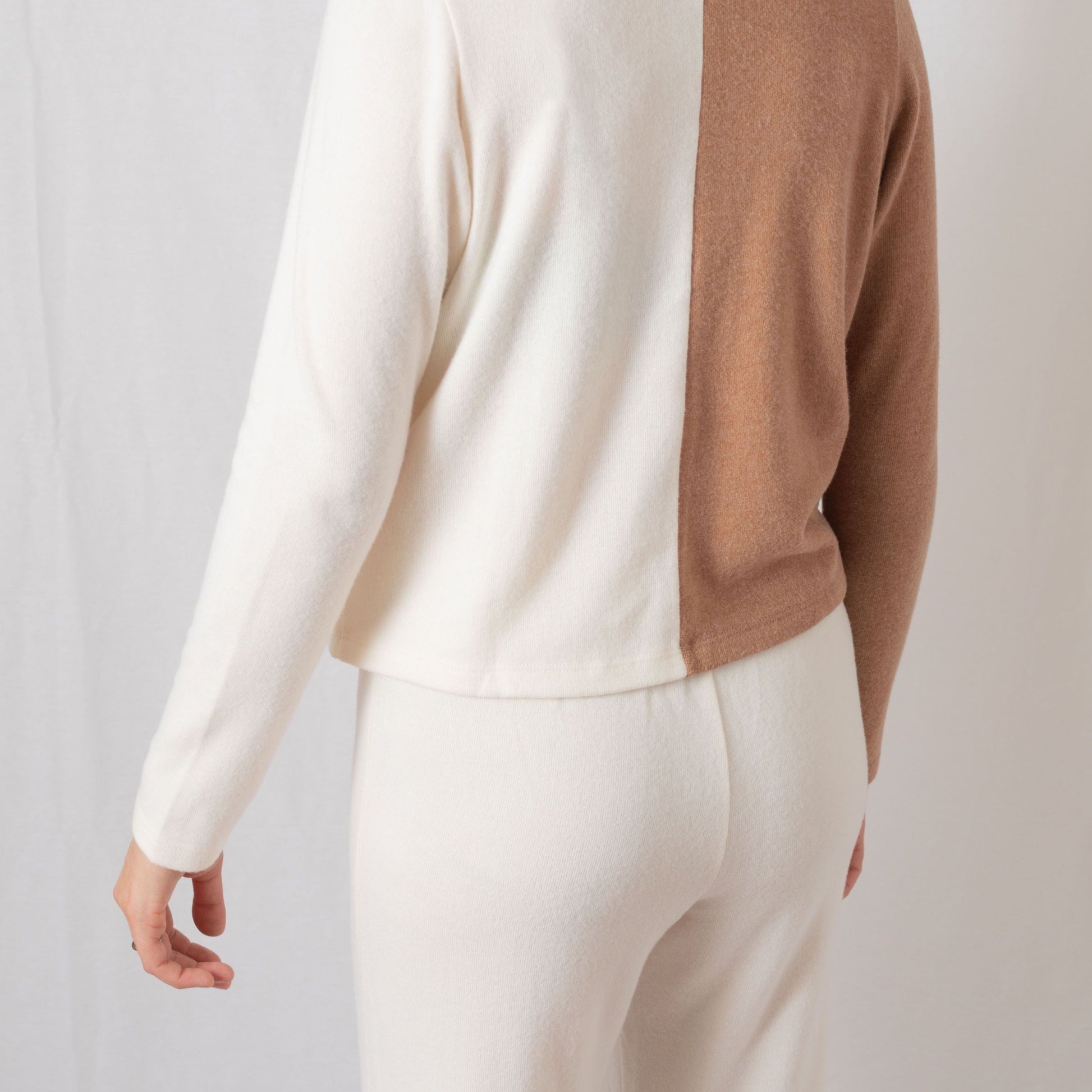 Sweater Wide Leg Pant Creme S